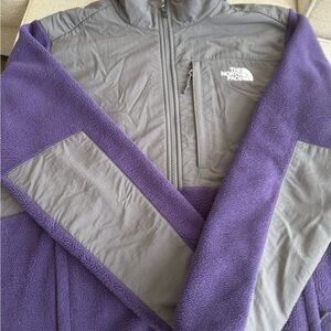 The North Face Women's Purple/Gray Fleece Denali Jacket